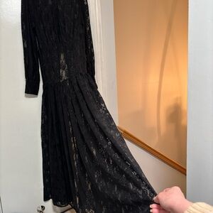 Elegant Black Lace Dress